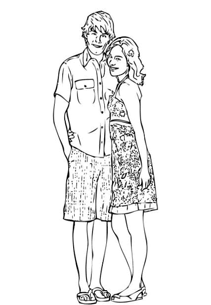 Zac e Vanessa do High School Musical