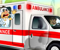 Dirigindo a ambulância com o paciente