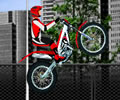 Nos treinos de moto trial