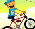 Percurso de bicicleta com a BMX do seco