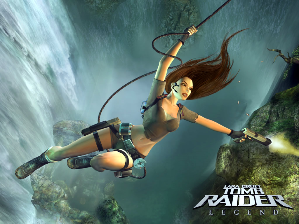 Tomb Raider - Lara na Cachoeira